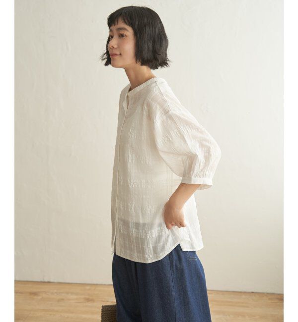 Lbc with Life「3WAYシャドーチェックブラウス」|シャツ・ブラウス|