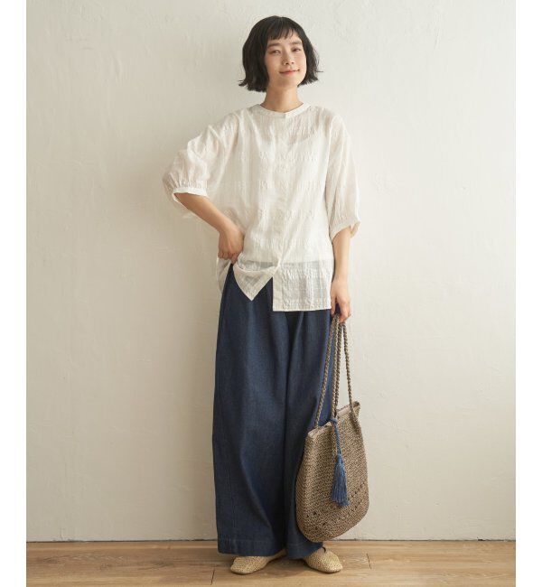 Lbc with Life「3WAYシャドーチェックブラウス」|シャツ・ブラウス|