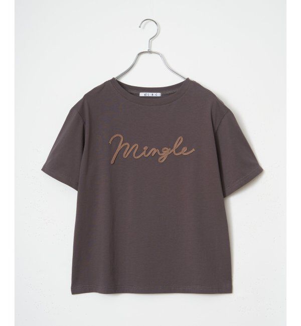 Lbc with Life「カラーコード刺繍ロゴTシャツ」|Tシャツ・カットソー|ブラウン