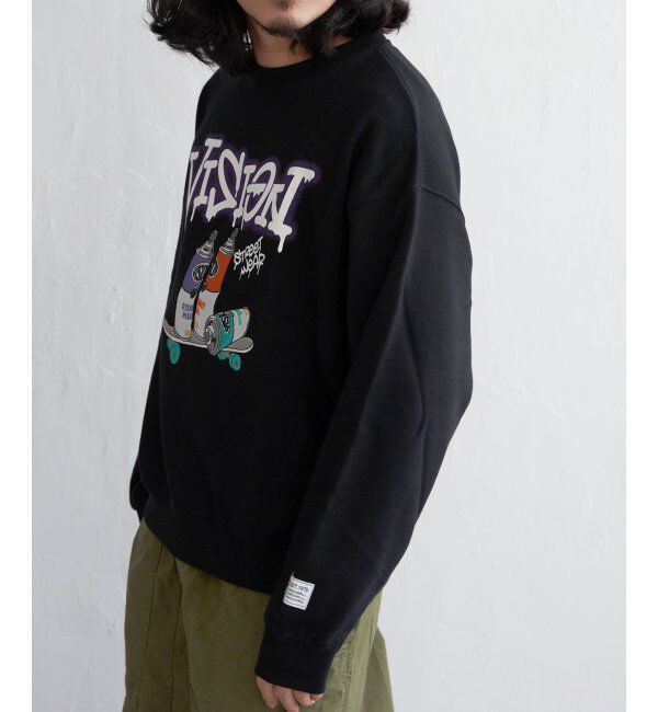 VENCE share style「VISION STREET WEAR ビジョンストリートウェア スプレーイラストトレーナー」|スウェット・ジャージ|