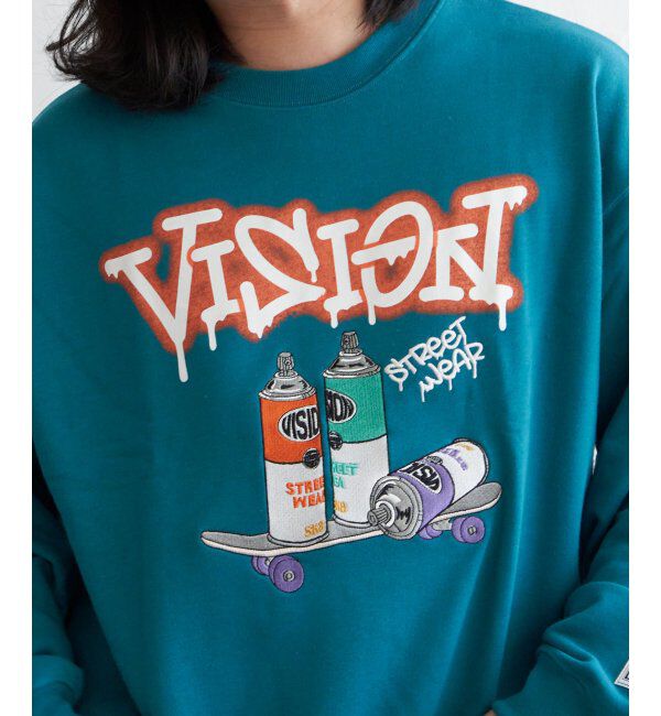 VENCE share style「VISION STREET WEAR ビジョンストリートウェア スプレーイラストトレーナー」|スウェット・ジャージ|