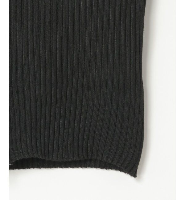 VENCE share style「ダブルジップショートリブニット」|ニット・セーター|