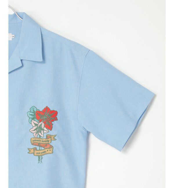 VENCE share style「フラワー刺繍半袖シャツ」|シャツ・ブラウス|