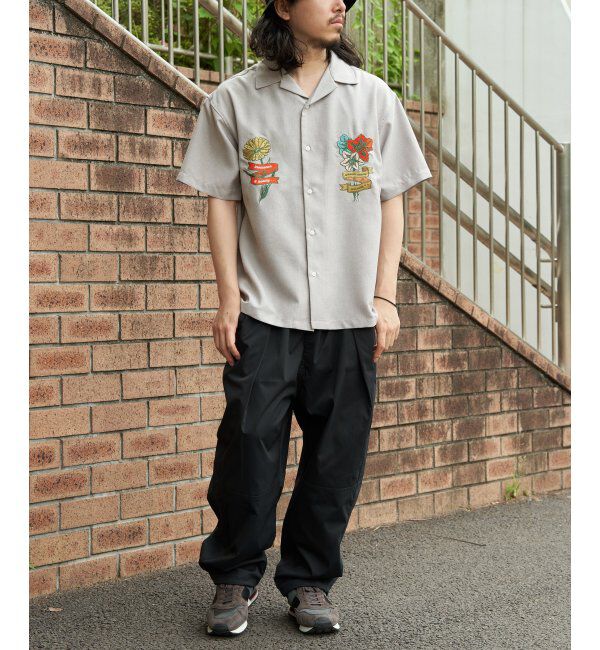 VENCE share style「フラワー刺繍半袖シャツ」|シャツ・ブラウス|