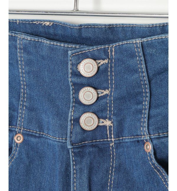 VENCE share style「ハイウエストダメージスキニーデニム」|デニム|