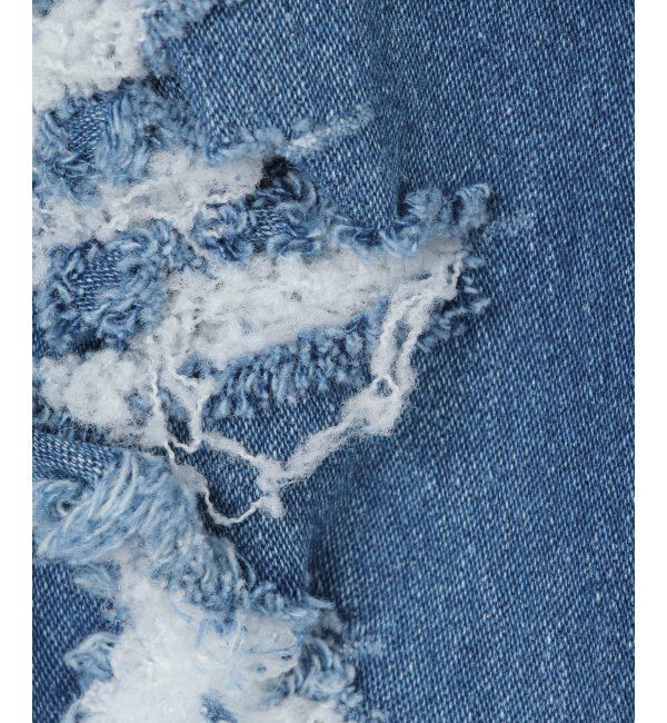 VENCE share style「ハイウエストダメージスキニーデニム」|デニム|