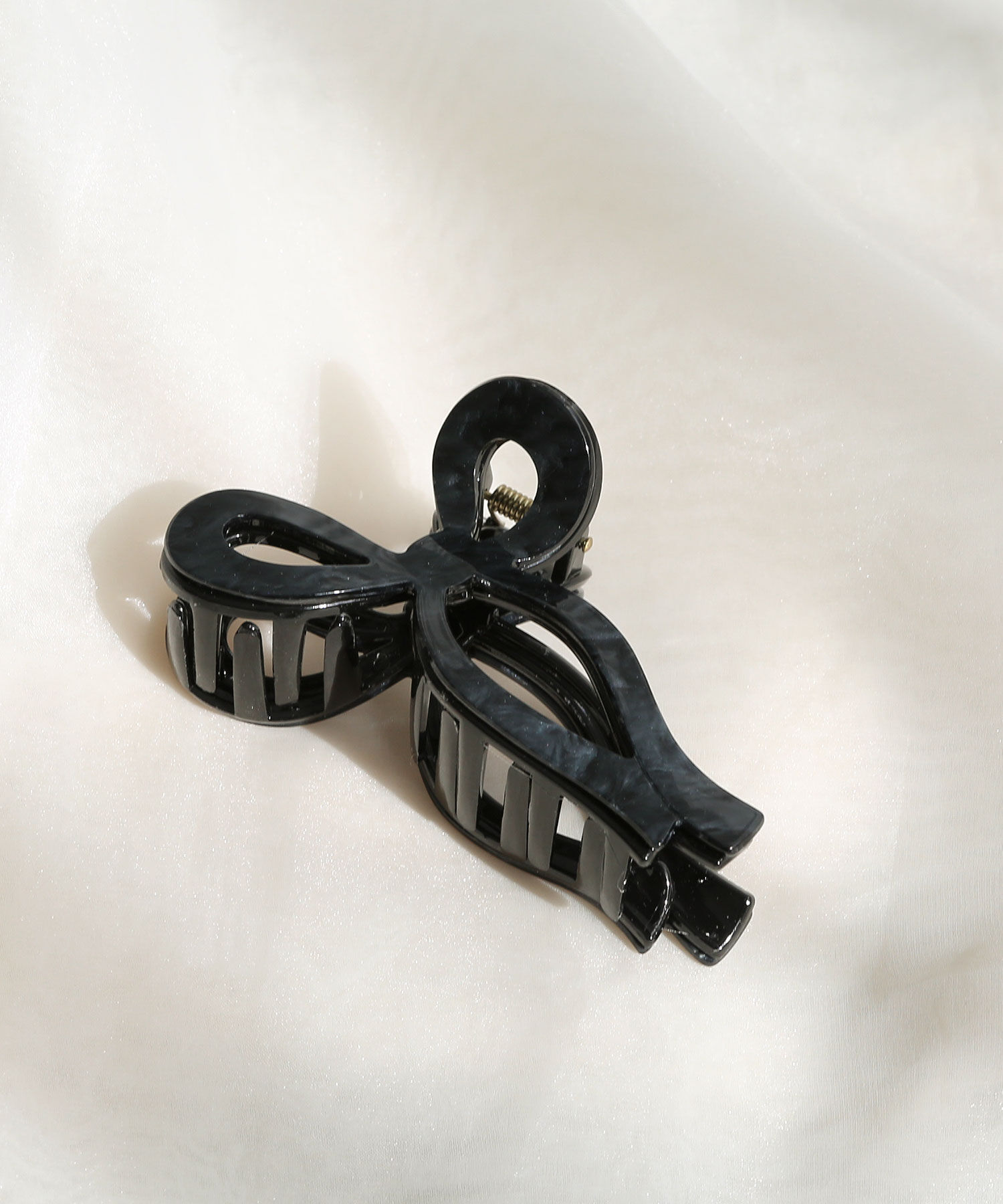  「マーブルリボンバンスクリップ」|その他|ブラック