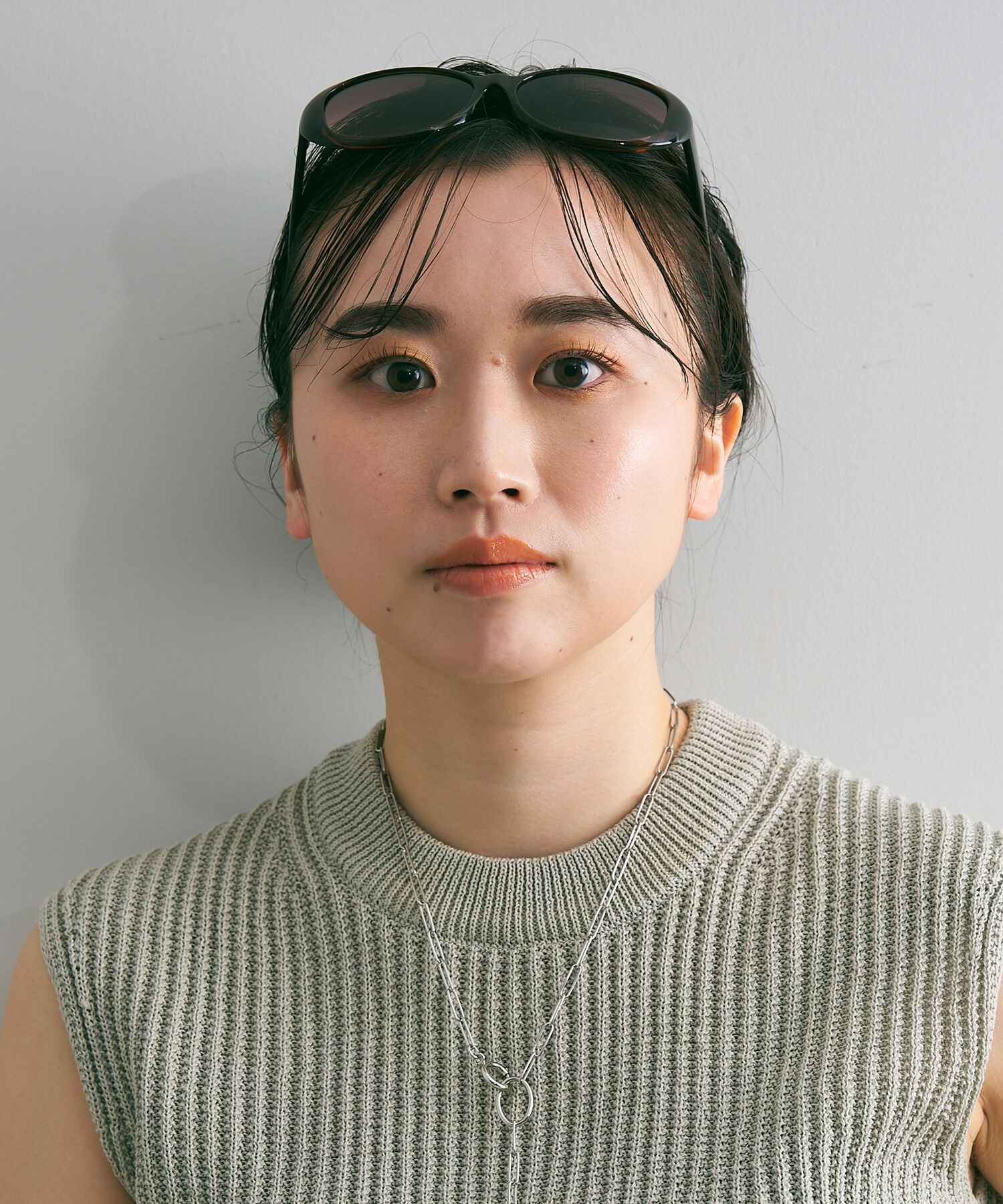  「オーバル型 サングラス｜Zoff｜SUNGLASSES 大きめ 小顔効果」|サングラス|