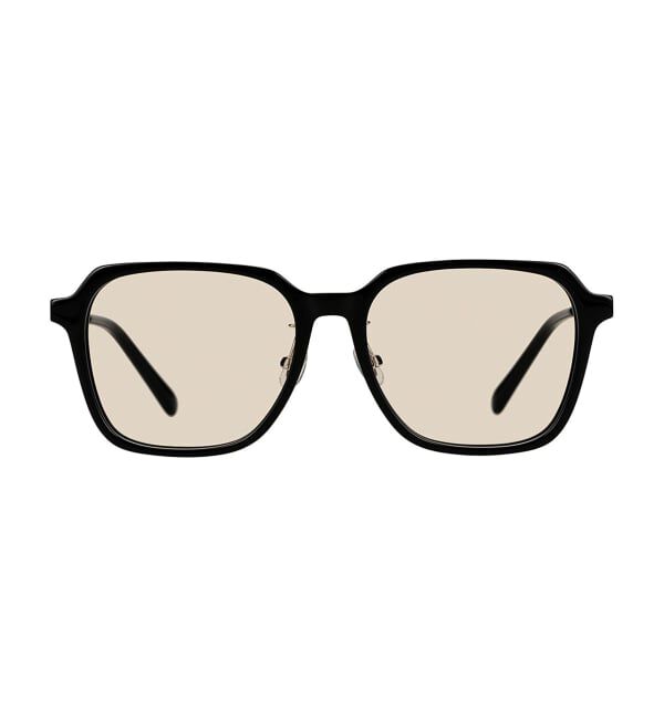  「ウェリントン型 サングラス | カラーレンズ コンビネーションフレーム UVカット TREND SUNGLASSES」|サングラス|ブラック