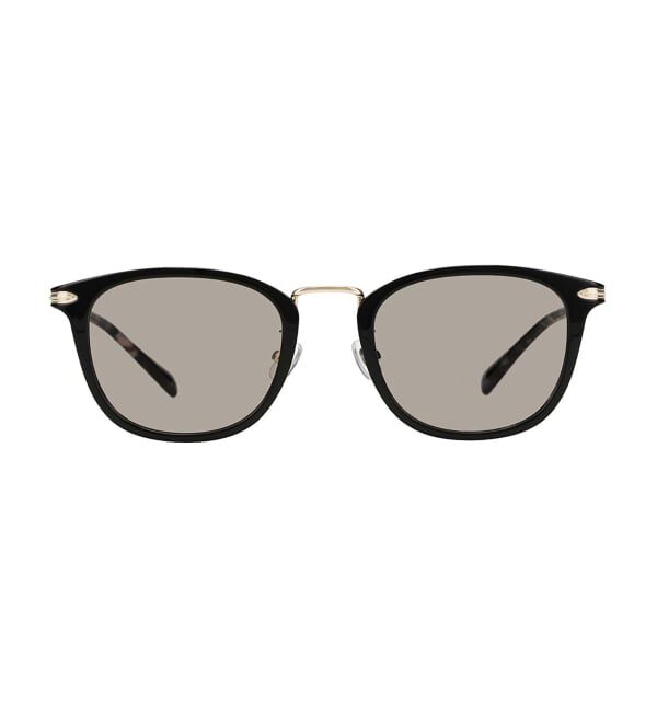  「ウェリントン型 サングラス | カラーレンズ コンビネーションフレーム UVカット TREND SUNGLASSES」|サングラス|ブラック
