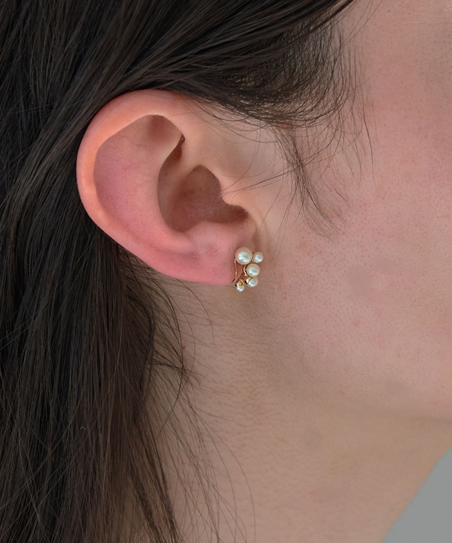 Phoebe「【痛くないシリーズ/金属アレルギー対応】クラスパールライトフィットイヤリング」|イヤリング|