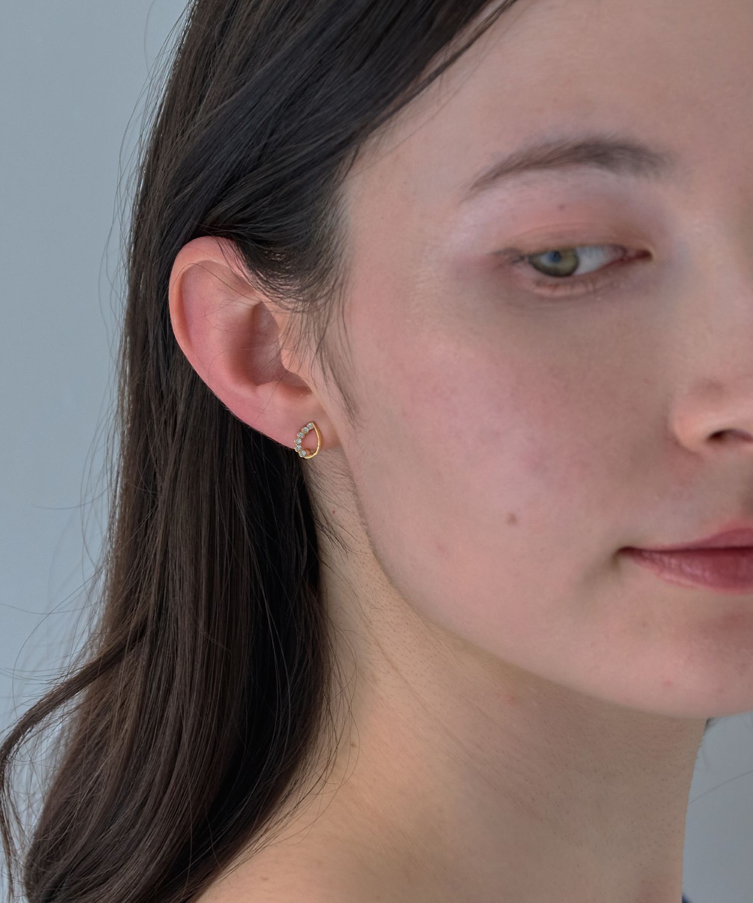 Phoebe「【痛くないシリーズ/金属アレルギー対応】メテオドロップライトフィットイヤリング　ゴールド」|イヤリング|