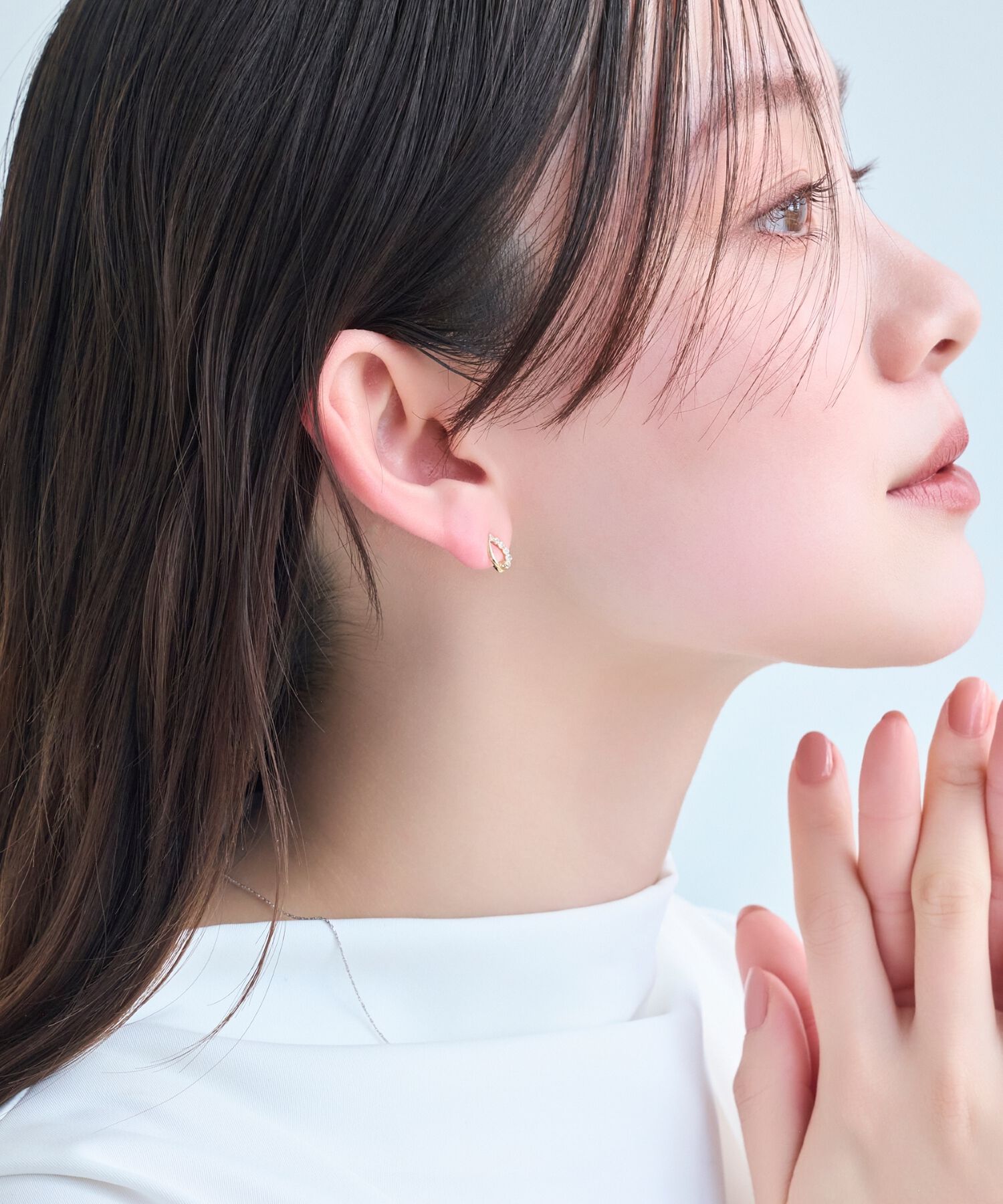 Phoebe「【痛くないシリーズ/金属アレルギー対応】メテオドロップライトフィットイヤリング　ゴールド」|イヤリング|