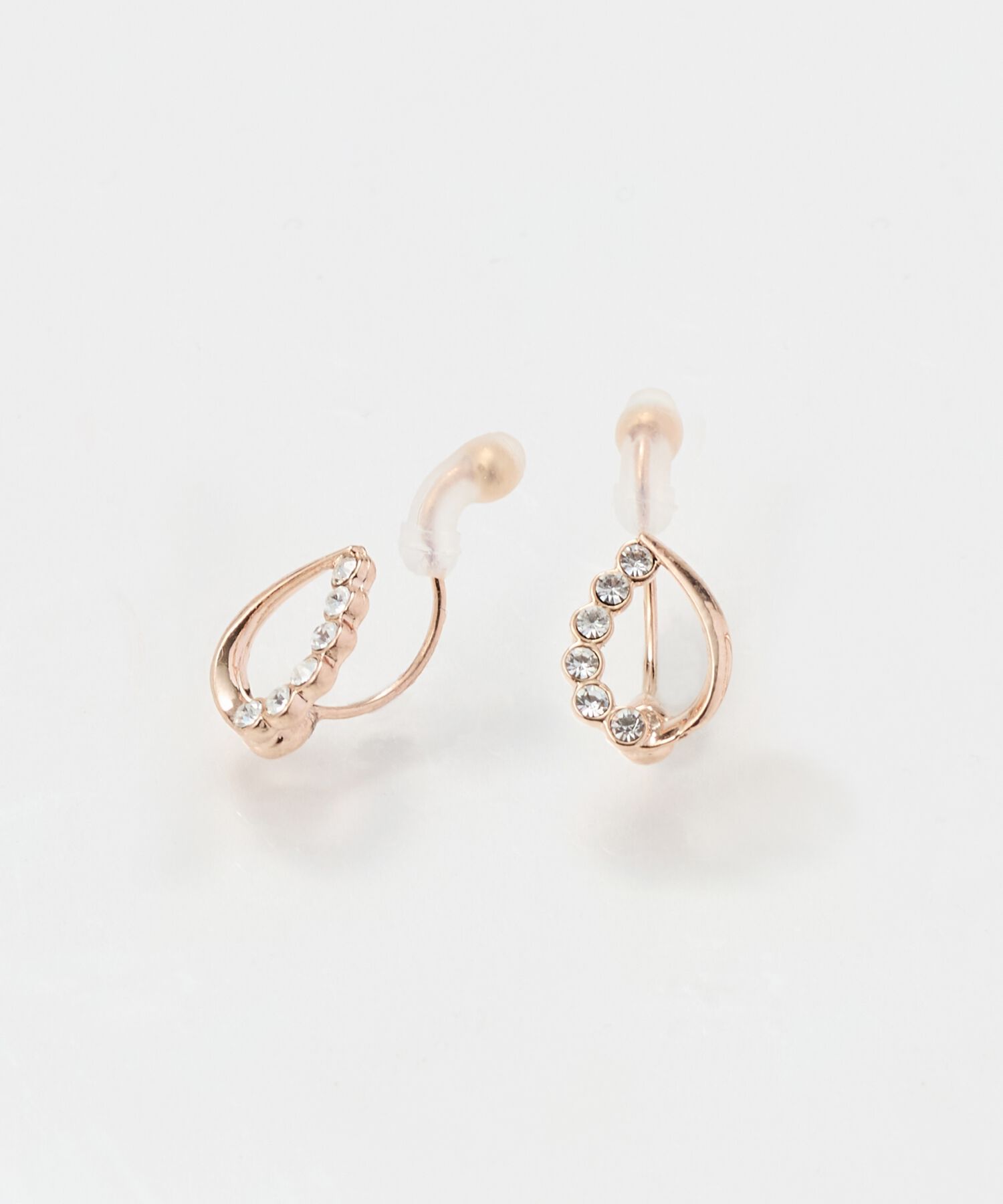 Phoebe「【痛くないシリーズ】【金属アレルギー対応】メテオドロップライトフィットイヤリング　シャンパンゴールド」|イヤリング|