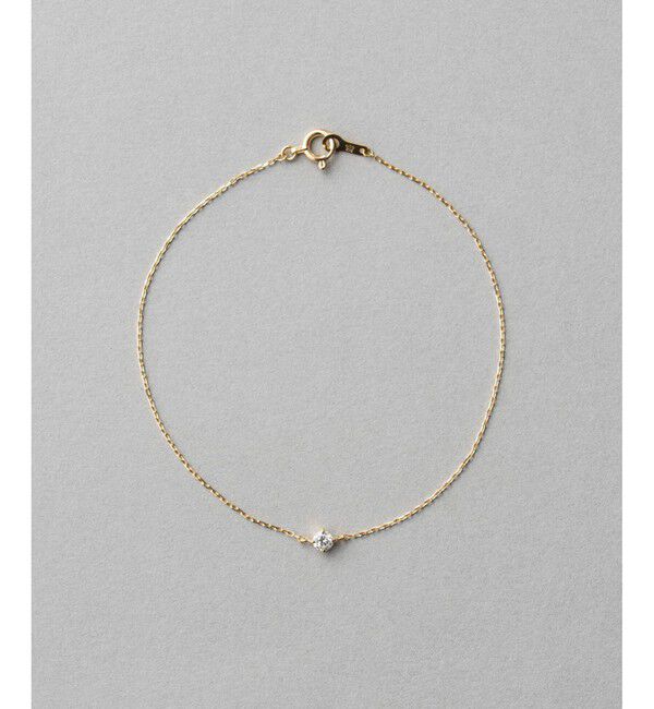 ete「K18 ダイヤモンド 0.1ct ブレスレット「ブライト」」|ブレスレット・バングル|イエローゴールド