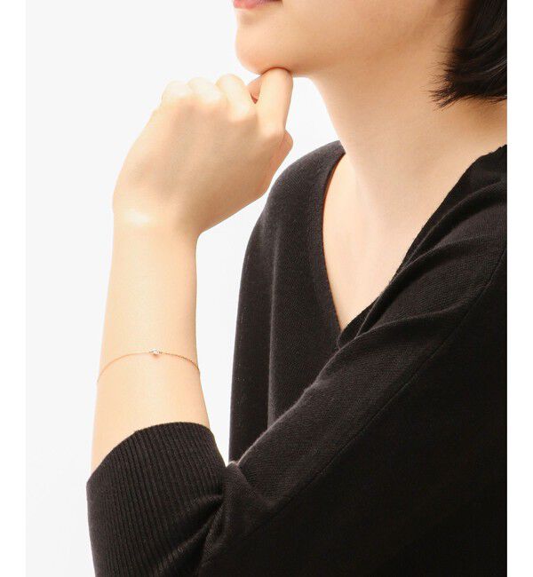 ete「K18 ダイヤモンド 0.1ct ブレスレット「ブライト」」|ブレスレット・バングル|