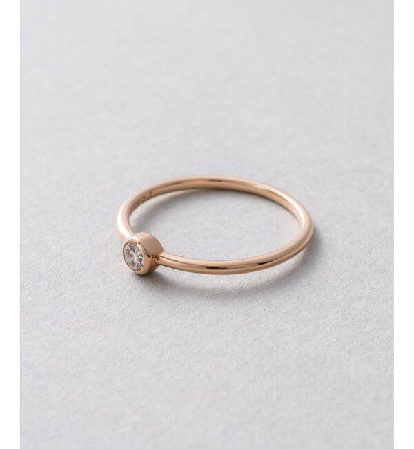 ete「K18 ダイヤモンド 0.1ct リング「ブライト」」|リング|