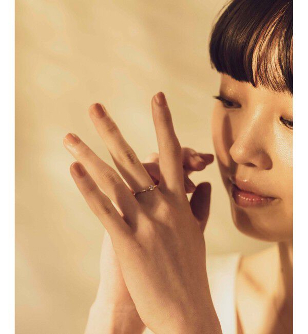 ete「K18 ダイヤモンド 0.1ct リング「ブライト」」|リング|