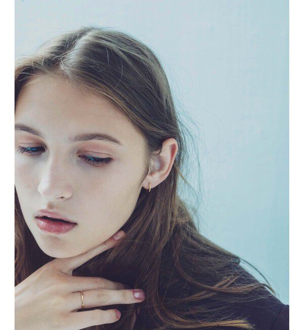 ete「K18YG フープ ピアス」|ピアス|