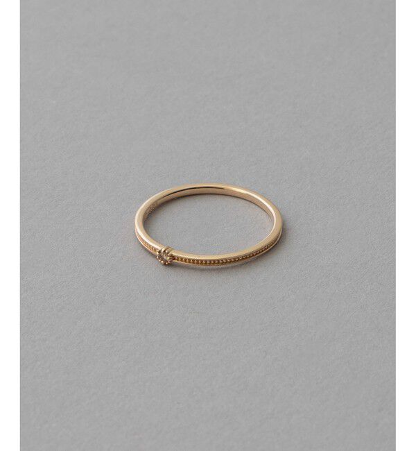 ete「[レイヤード] K10YG ブラウンダイヤモンド リング」|リング|