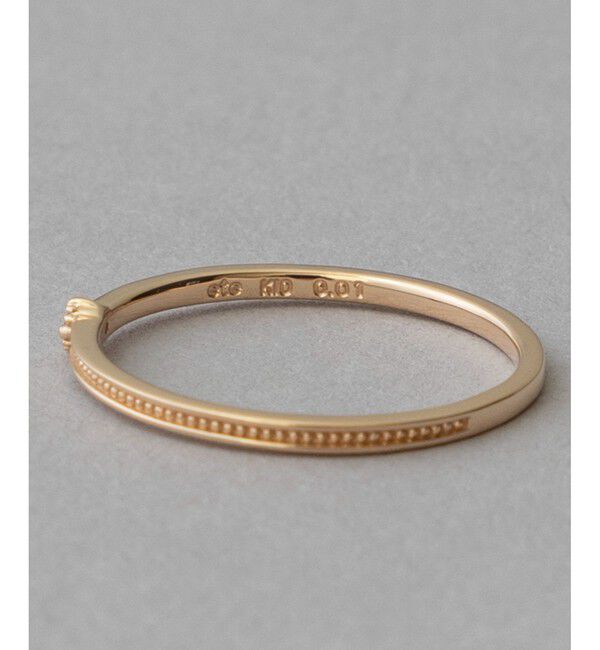 ete「[レイヤード] K10YG ブラウンダイヤモンド リング」|リング|