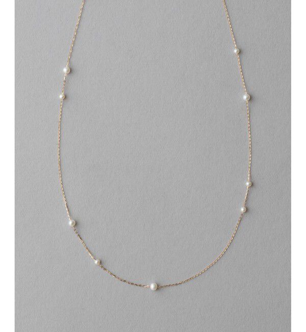 ete「K10YG パール ロングネックレス」|ネックレス|イエローゴールド