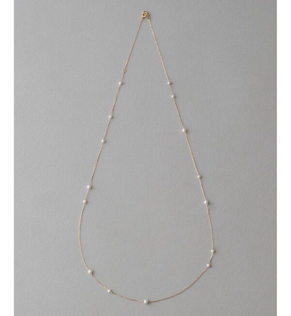 ete「K10YG パール ロングネックレス」|ネックレス|