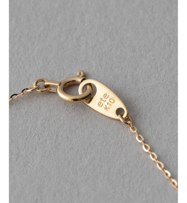 ete「K10YG パール ロングネックレス」|ネックレス|