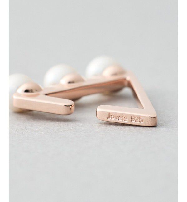 Jouete「イヤーカフス トライアングル パール」|イヤーカフ|