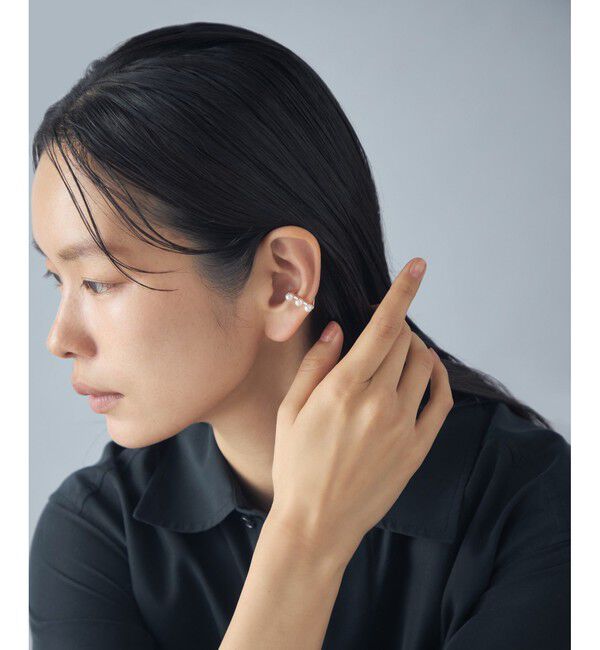 Jouete「イヤーカフス トライアングル パール」|イヤーカフ|