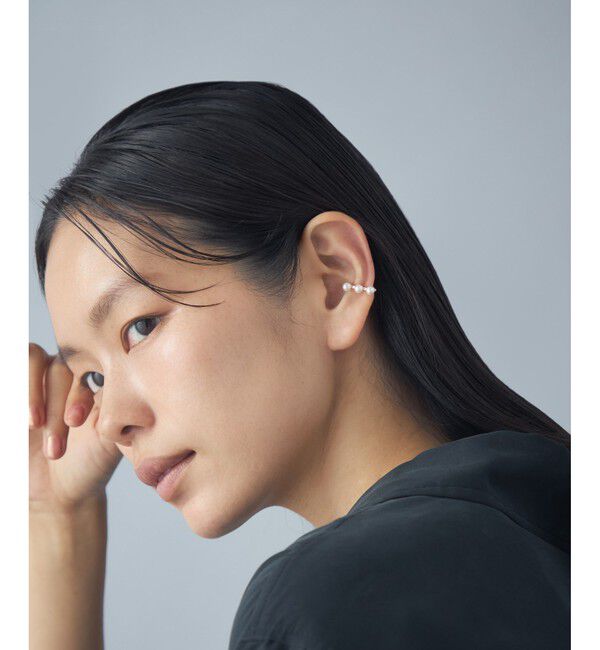 Jouete「イヤーカフス トライアングル パール」|イヤーカフ|