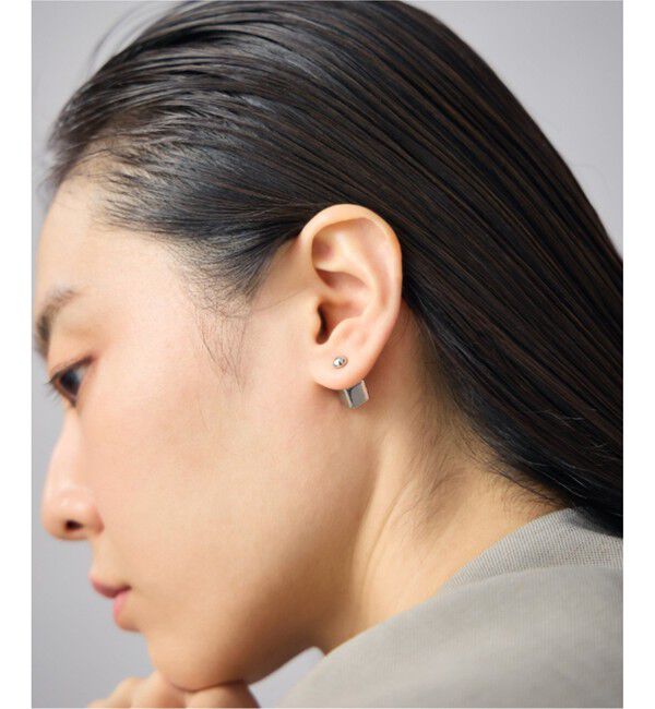 Jouete「[イヤーオーナメント] キャッチ キューブ」|ピアス|