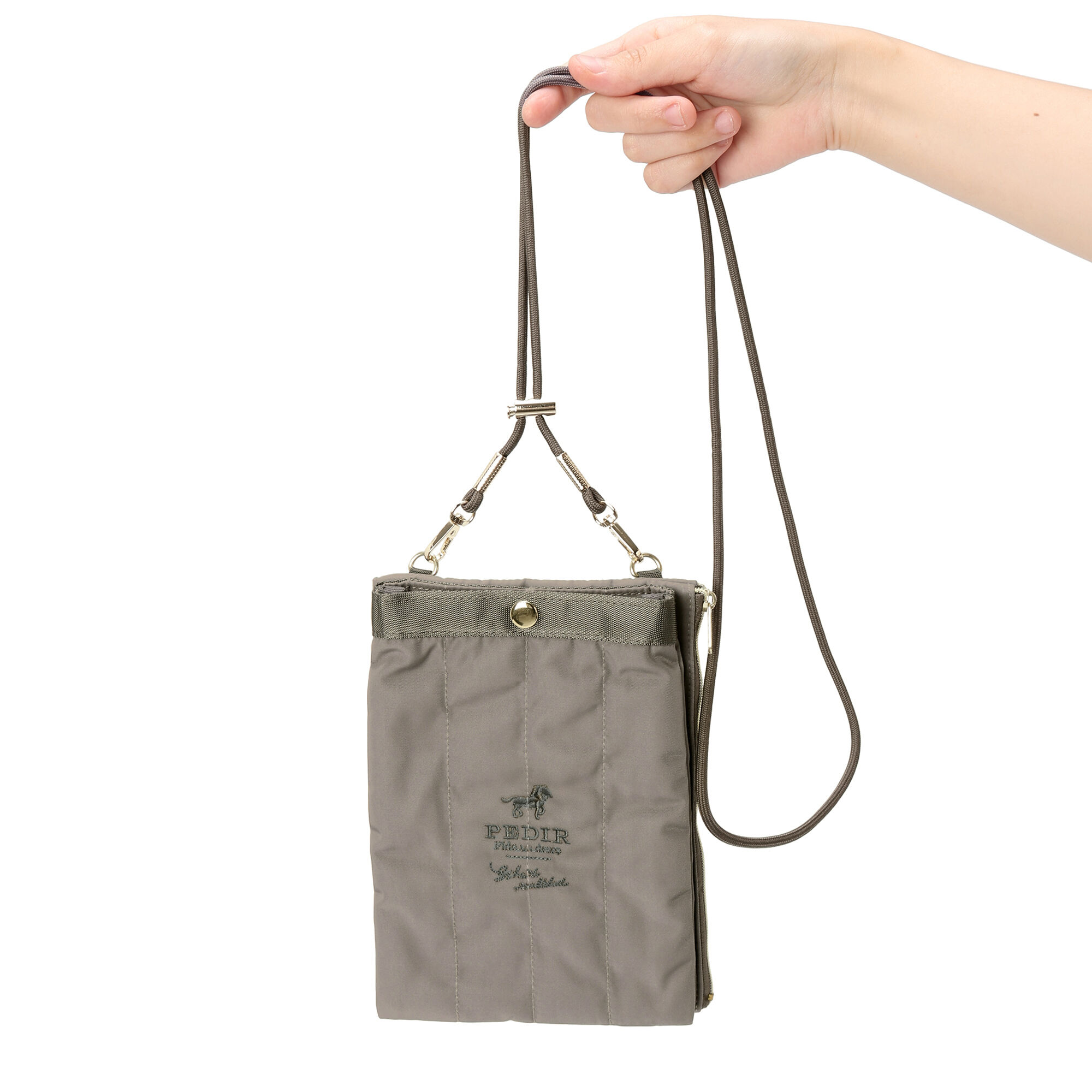 PEDIR「PEDIR(ペディール) ホース Wポケット スマホショルダー」|ショルダー・メッセンジャー|