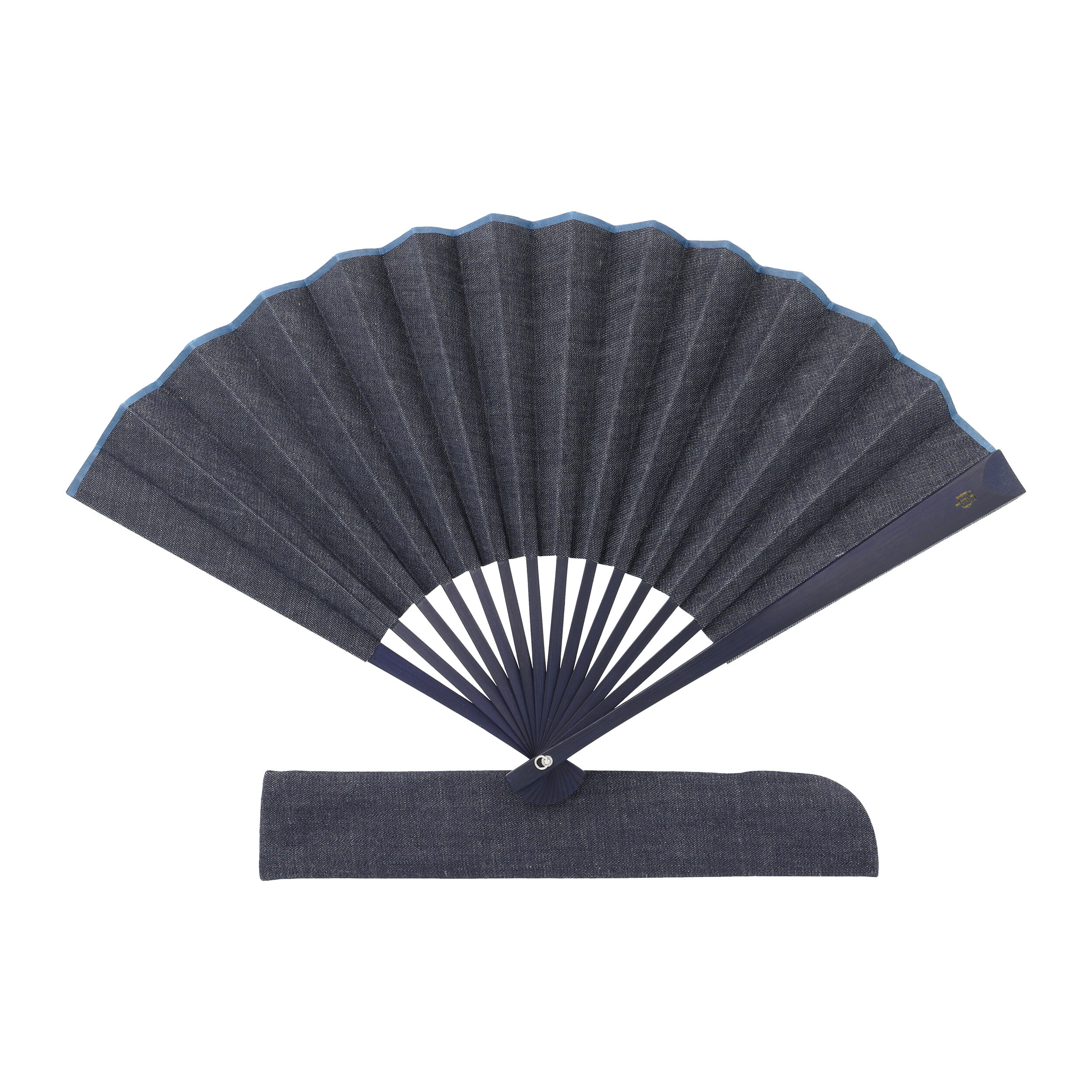  「デニム扇子」|その他|ネイビー