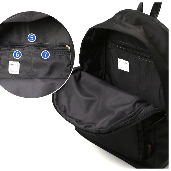 Legato Largo「レガートラルゴ リュック 通販 ナイロン 10ポケット バックパック レディース 通勤 通学 A4」|リュック|