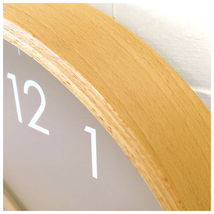 BACKYARD FAMILY「壁掛け時計 おしゃれ 通販 掛け時計 ウォールクロック L CAMPAS キャンパス 木製 木目調」|クロック・置時計|