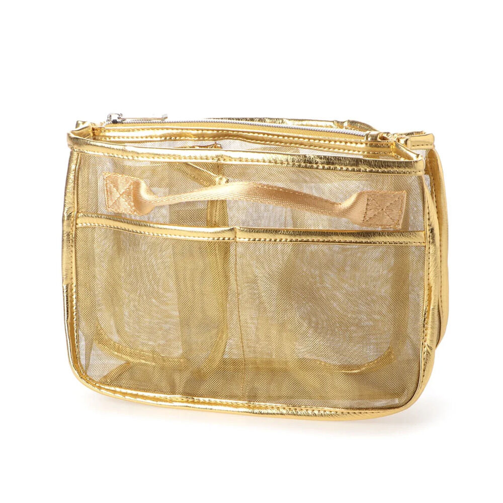 cache cache「カシュカシュ バッグインバッグ cache cache 通販 バックインバック チュールバッグ」|その他|ゴールド1