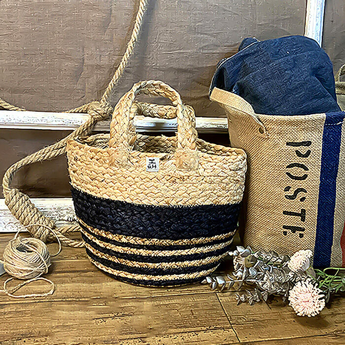 BACKYARD FAMILY「プランターカバー ジュート 通販 プラントカバー 鉢カバー 小物入れ オシャレ ジュートバッグ」|ショルダー・メッセンジャー|