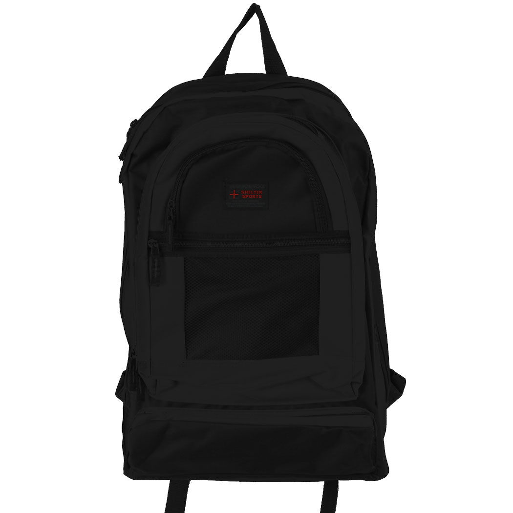 BACKYARD FAMILY「デイパック 通販 SHELTER シェルター 通販/正規品 おすすめ 丈夫 定番 通学 おしゃれ」|リュック|ブラック1