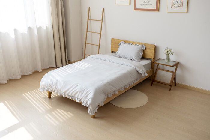 BACKYARD FAMILY「布団カバーセット ダブル 通販 フリル 掛布団カバー ボックスシーツ 枕カバー 裾フリル」|その他|