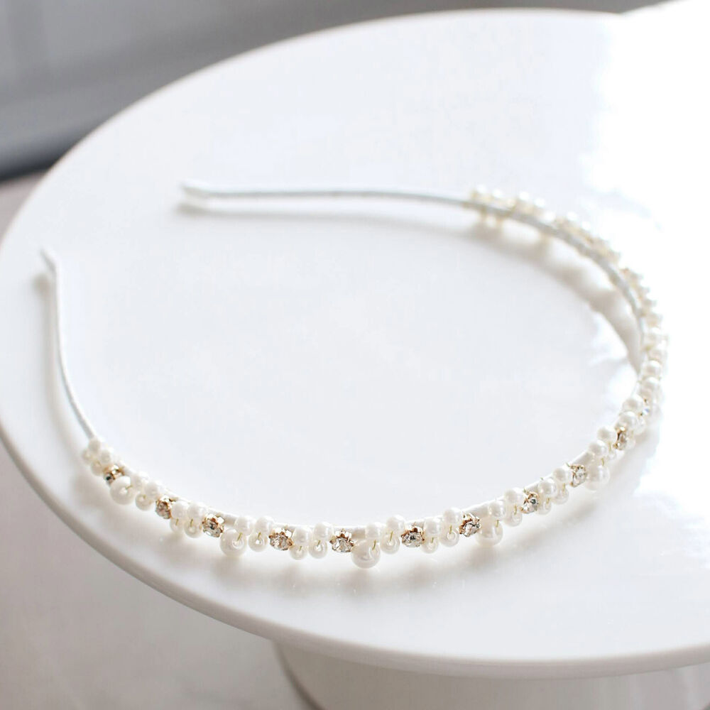 BACKYARD FAMILY「Rora カチューシャ 通販 パール キラキラ 58072201 髪飾り ヘッドドレス 子供」|その他|ホワイト1