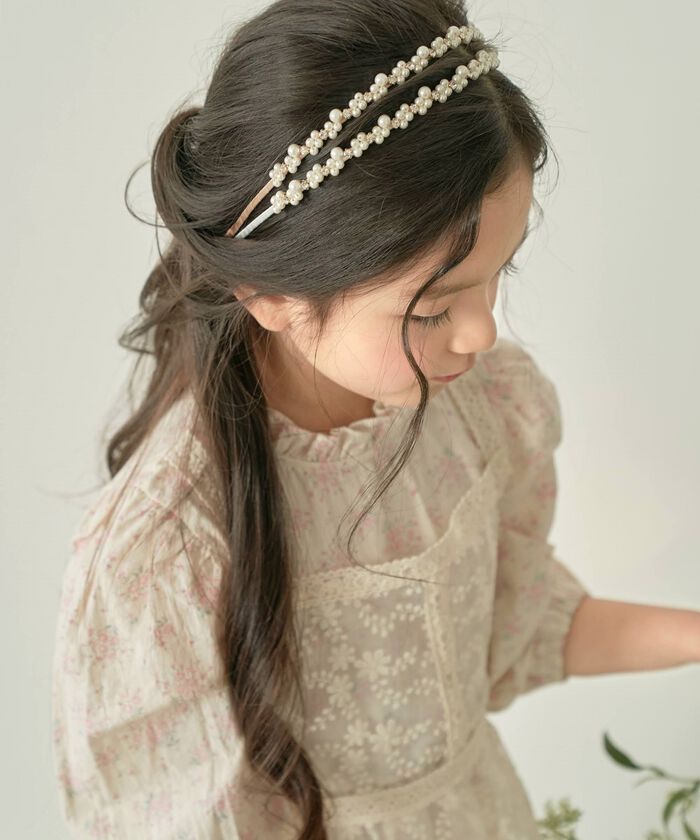 BACKYARD FAMILY「Rora カチューシャ 通販 パール キラキラ 58072201 髪飾り ヘッドドレス 子供」|その他|