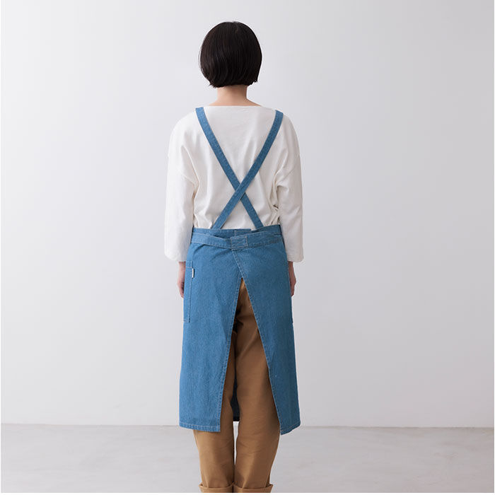 BACKYARD FAMILY「エプロン おしゃれ シンプル 通販 デニムエプロン ラップエプロン デニム レディース ポケット」|その他|