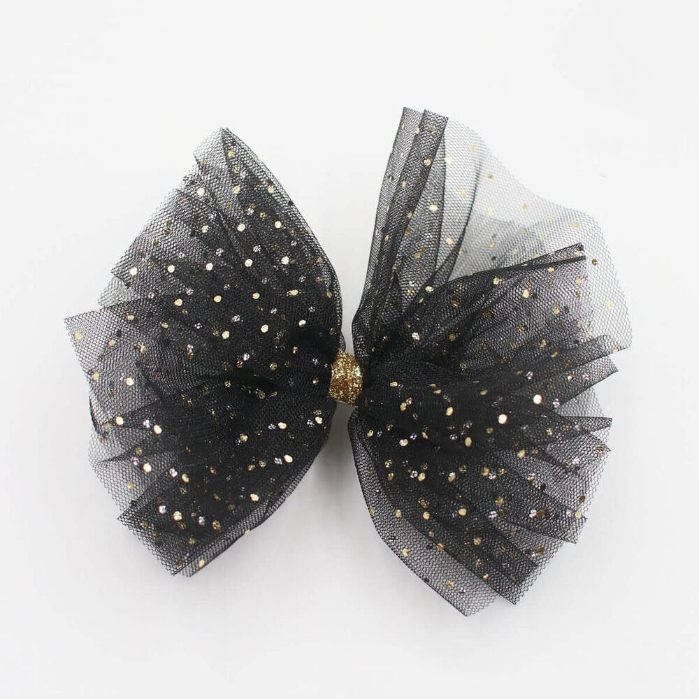 BACKYARD FAMILY「ヘアクリップ 大きめ リボン 通販 ヘア クリップ ヘアピン 髪飾り 髪留め キッズ 女の子 子供」|その他|ブラック1