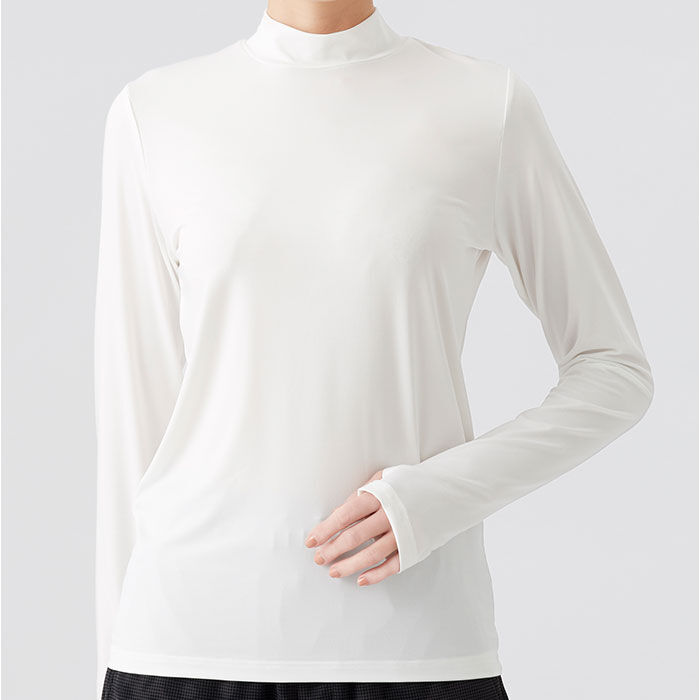 BACKYARD FAMILY「スポーツインナー UVカット 通販 レディース ハイネック 接触冷感 吸水速乾 ストレッチ 伸縮」|インナー|