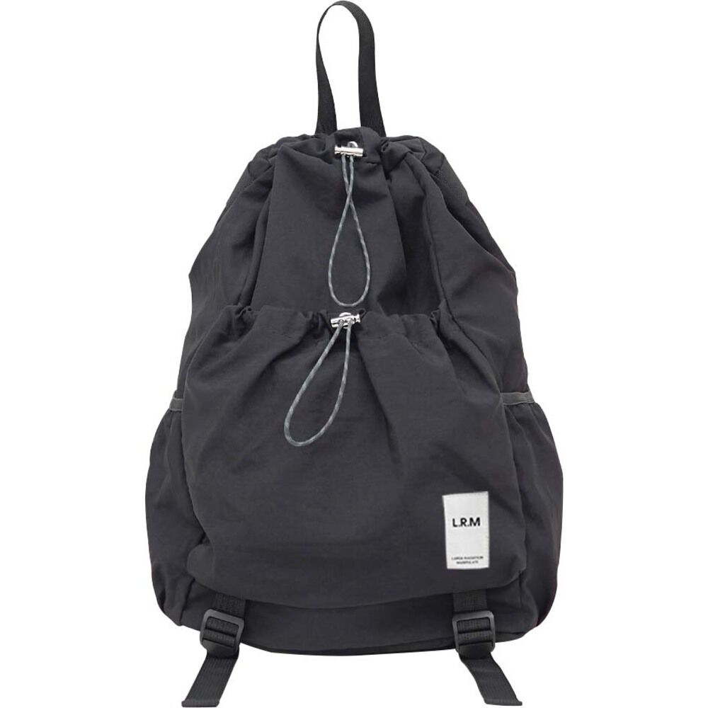 BACKYARD FAMILY「LRM バッグ RK-1172 通販 リュック ドロストバッグ リュックサック デイパック」|リュック|ブラック1