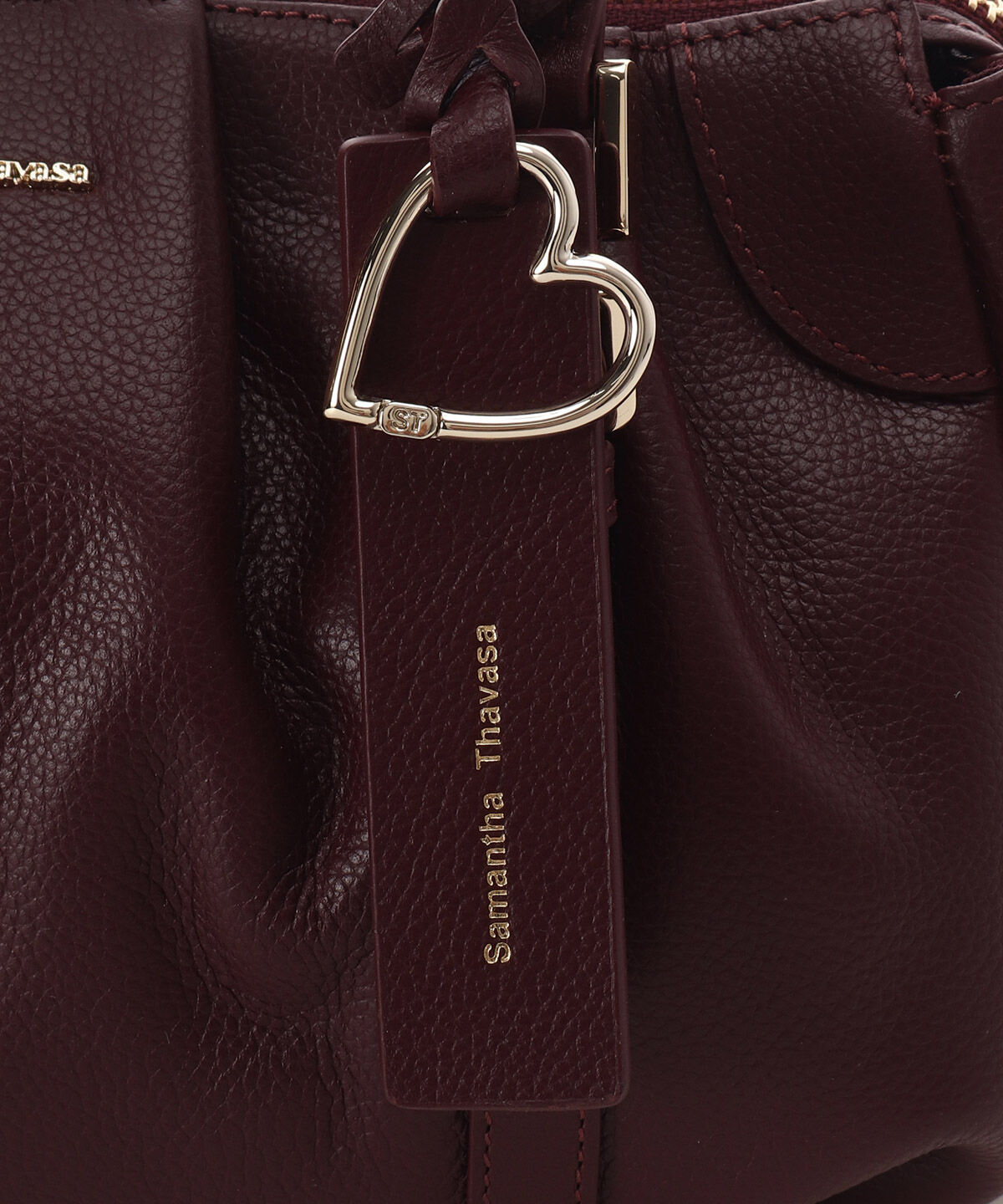 Samantha Thavasa「タックデザインソフトレザーハンドバッグ」|ハンドバッグ|