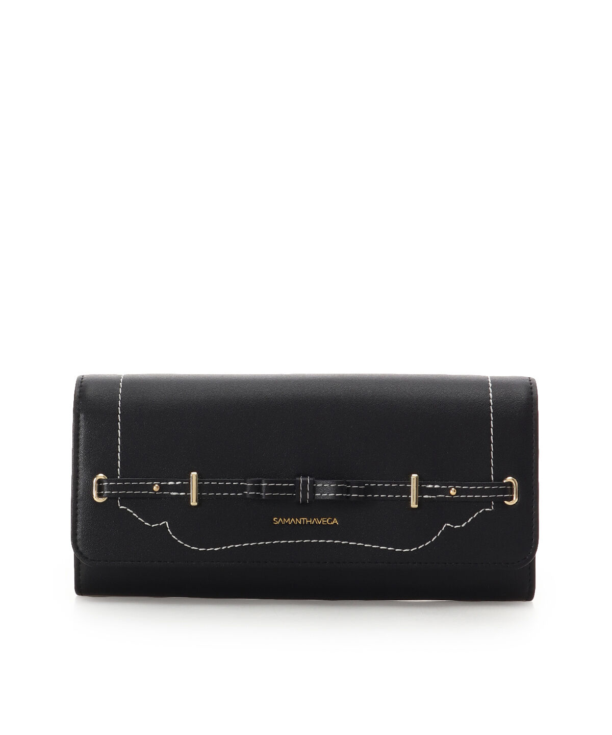 Samantha Vega「バレッタリボン長財布」|財布|ブラック