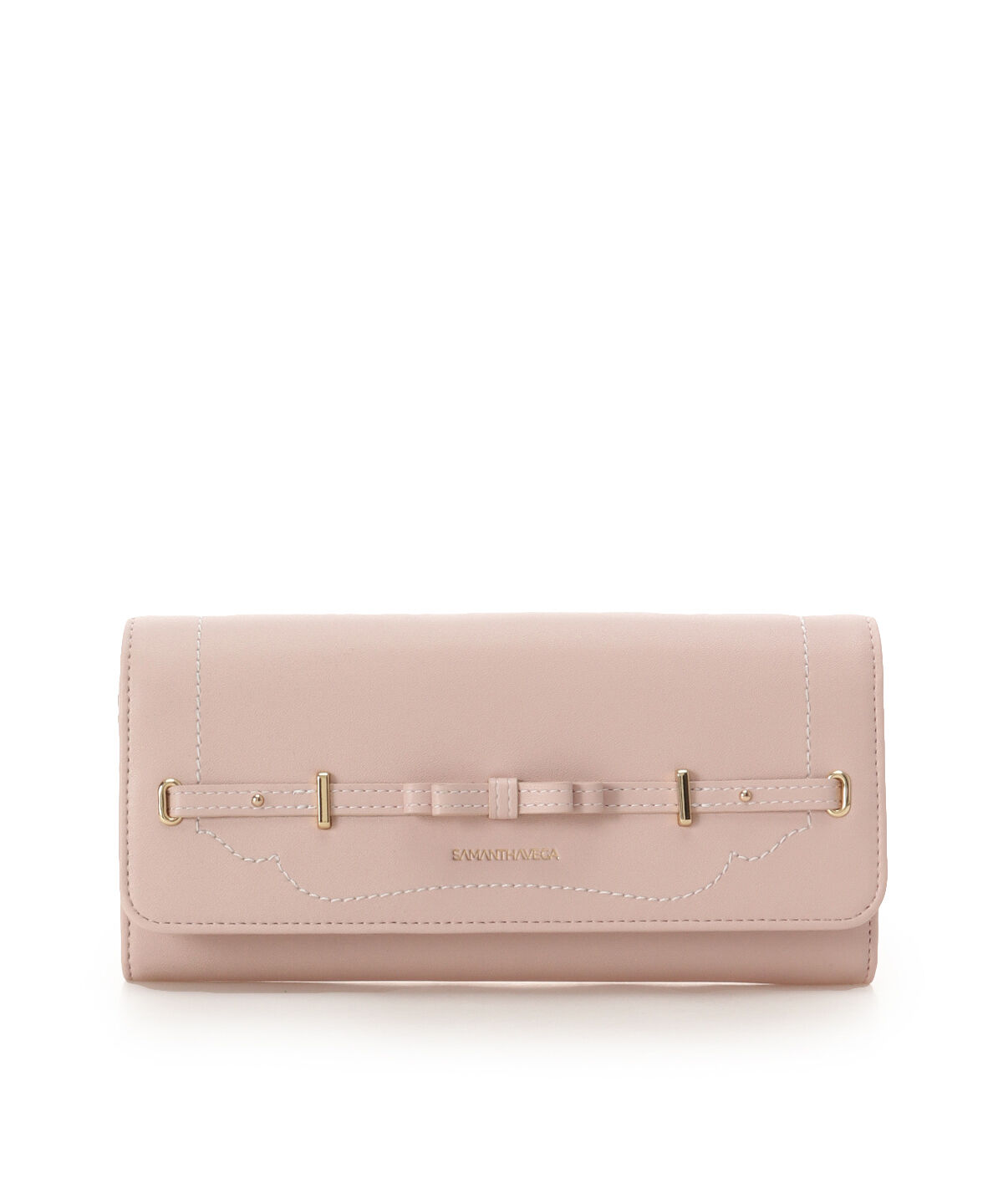 Samantha Vega「バレッタリボン長財布」|財布|ピンク