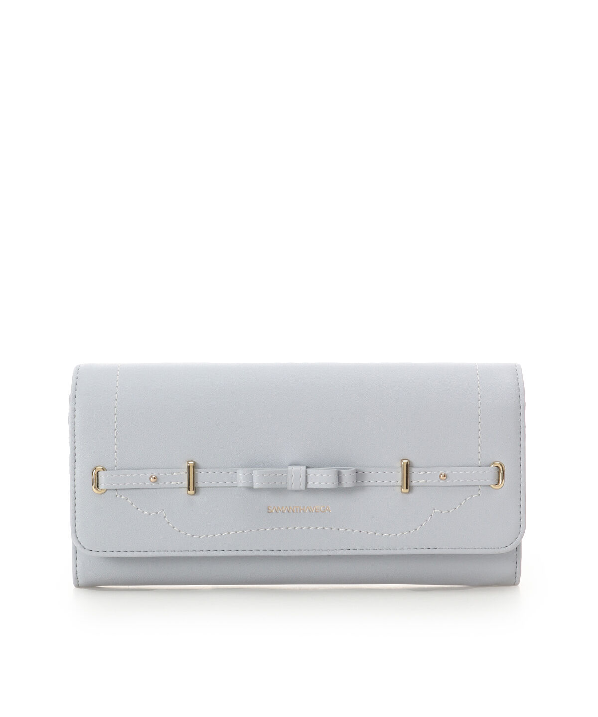 Samantha Vega「バレッタリボン長財布」|財布|ライトブルー